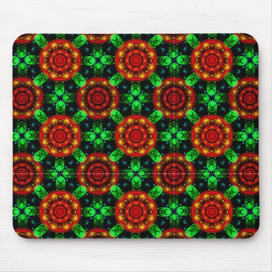 Bloemige Moderne Boho Elegante Abstracte Patroon # Muismat (Voorkant)