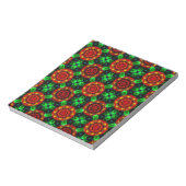 Bloemige Moderne Boho Elegante Abstracte Patroon # Notitieblok (Linkerzijde)