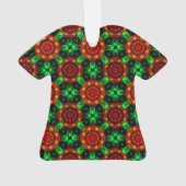 Bloemige Moderne Boho Elegante Abstracte Patroon # Ornament (achterkant)