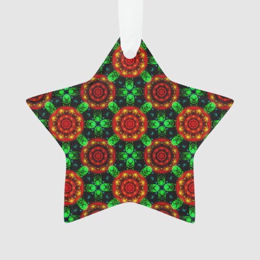 Bloemige Moderne Boho Elegante Abstracte Patroon # Ornament (voorkant)