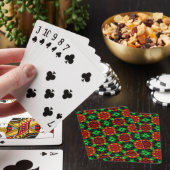 Bloemige Moderne Boho Elegante Abstracte Patroon # Pokerkaarten (Insitu)