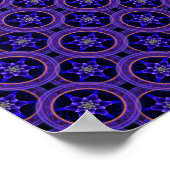 Bloemige Moderne Boho Elegante Abstracte Patroon # Poster (Hoek)