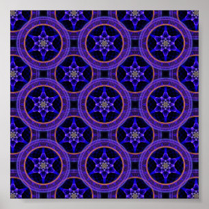 Bloemige Moderne Boho Elegante Abstracte Patroon # Poster