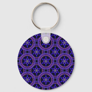 Bloemige Moderne Boho Elegante Abstracte Patroon # Sleutelhanger