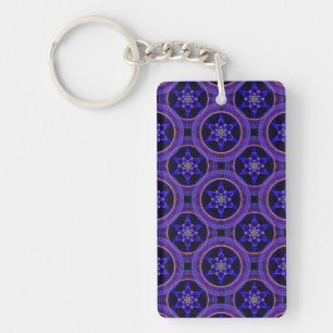 Bloemige Moderne Boho Elegante Abstracte Patroon # Sleutelhanger
