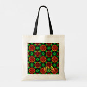 Bloemige Moderne Boho Elegante Abstracte Patroon # Tote Bag (Achterkant)