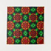 Bloemige Moderne Boho Elegante Abstracte Patroon # Wandkleed (Voorkant (horizontaal))
