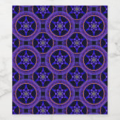 Bloemige Moderne Boho Elegante Abstracte Patroon # Wijn Etiket (Enkel label)