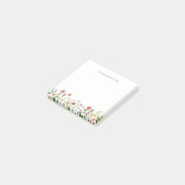 Bloemige Moderne Minimalist Post-it® Notes (Schuin)