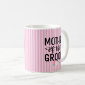 Bloemige moeder van de bruidegom is hier veranderd koffiemok (Voorkant rechts)