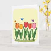 Bloemige Moederdag Bloesem Kaart (Gele Bloem)