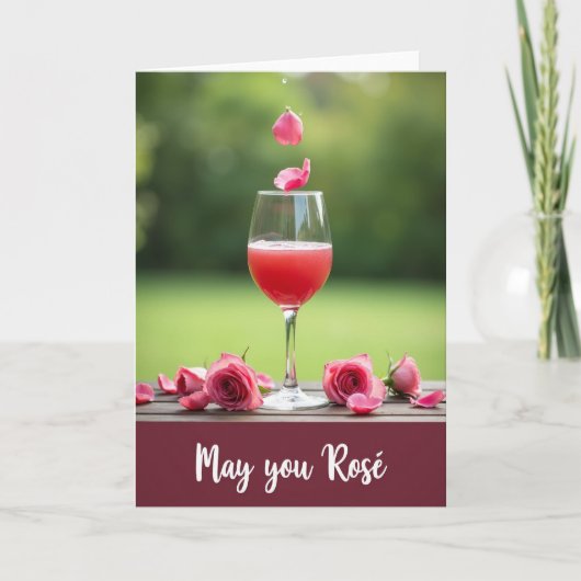 Bloemige Moederdag Drankkaart Kaart (Voorkant)