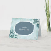 Bloemige Moederdagkaart met blad Kaart (Voorkant)