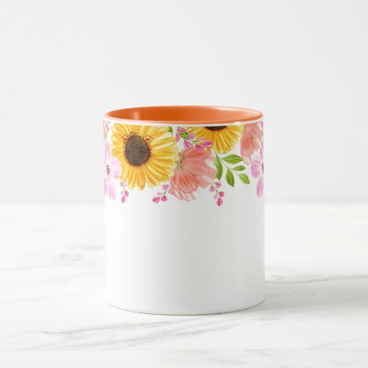 Bloemige mok (Midden)