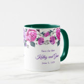 Bloemige mok - save the date (Voorkant rechts)