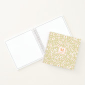 Bloemige monogram notitieboek (Binnen)