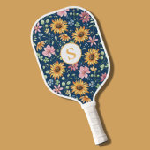  bloemige monogram pickleball peddel pickleball paddle
