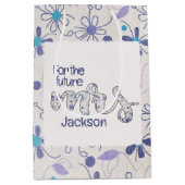 Bloemige Mrs. Bruidsdouche  Medium Cadeauzakje (Voorkant)