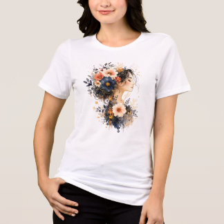 Bloemige Muze Tri-Blend Shirt