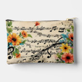 Bloemige muzikale thema etui (Achterkant)