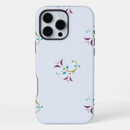 Bloemige Naadloos Patroon iPhone 16 Pro Max Hoesje
