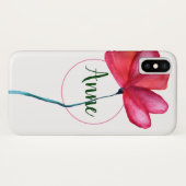 Bloemige naam iPhone hoesje voor haar (Achterkant (horizontaal))