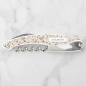 Bloemige naam kelnerskurkentrekker kurkentrekker (Achterkant)