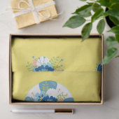 Bloemige Nautilus Serie Ontwerp 2 Tissuepapier (Geschenk)