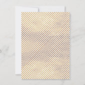 Bloemige Nepgoud 50ste Verjaardagsuitnodiging Kaart (Achterkant)