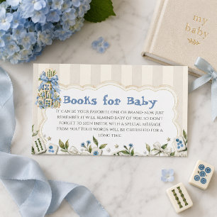 Bloemige Nieuwe Speler Mahjong Boeken Voor Baby Sh Informatiekaartje
