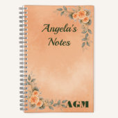 Bloemige notitieboek voor iemand speciaal! (Voorkant)