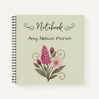 Bloemige notities & dagelijkse planning-bloemist notitieboek