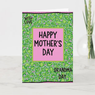 Bloemige Oma Dag Liefdekaart Kaart