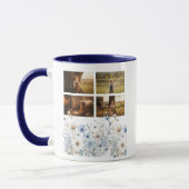 Bloemige Oma Fotocollage – Cadeau voor Haar Mok (Links)