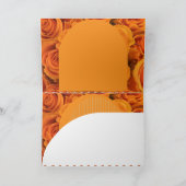 Bloemige oranje gele Moederdag Diva kaart (Binnen)