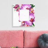Bloemige Orchideeën Voeg Foto Gespannen Canvas  (Insitu (Woonkamer))