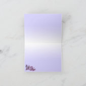 Bloemige paarse bloemen bruiloft bedankt (Binnen)