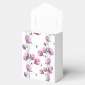 Bloemige paarse waterverf bruiloft elegante gunstb bedankdoosjes (Geopend)