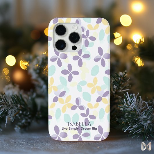 Bloemige Pastel Minimalist - Abstract Boho Patroon Case-Mate iPhone Case