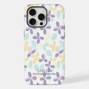 Bloemige Pastel Minimalist - Abstract Boho Patroon iPhone 15 Pro Max Case