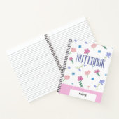 Bloemige pastel notebook omslag notitieboek (Binnen)
