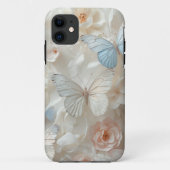 Bloemige Pastel Vlinders Telefoonhoes Case-Mate iPhone Case (Achterkant)