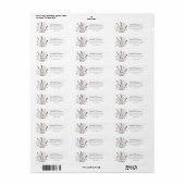 Bloemige Pastel Wilde Bloemen Etiket (Full Sheet)