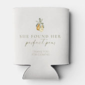 Bloemige perfecte peerse bruiloftsdouche blikjeskoeler (Achterkant)