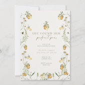 Bloemige perfecte peervrijgezellenfeest kaart (Voorkant)