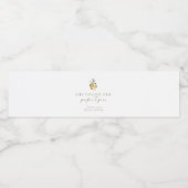 Bloemige perfecte peervrijgezellenfeest waterfles etiket (Enkel label)