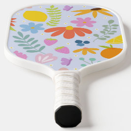 bloemige pickleball paddle