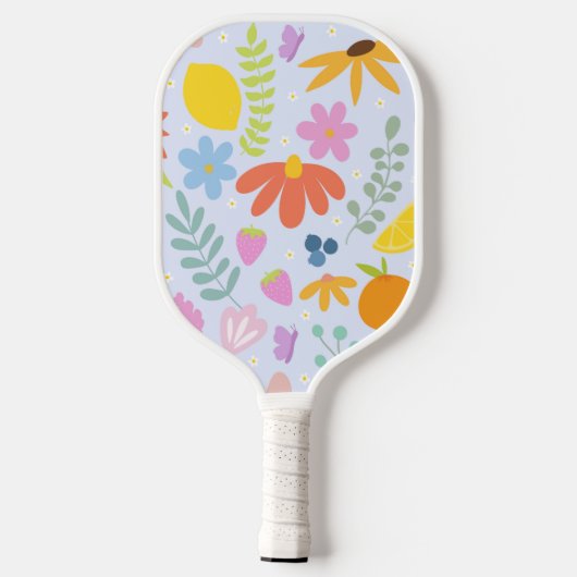 bloemige pickleball paddle (Achterkant)