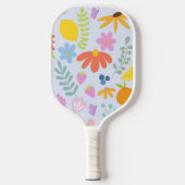 bloemige pickleball paddle (Voorkant)