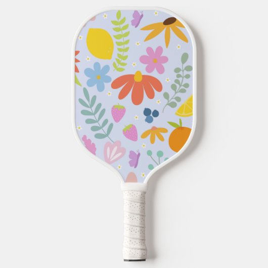 bloemige pickleball paddle (Voorkant)